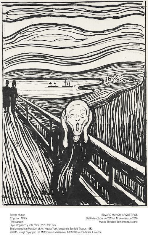 El Grito, 1895, Edvard Munch