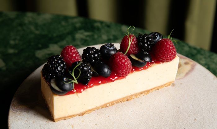 Tarta de queso y frutos rojos