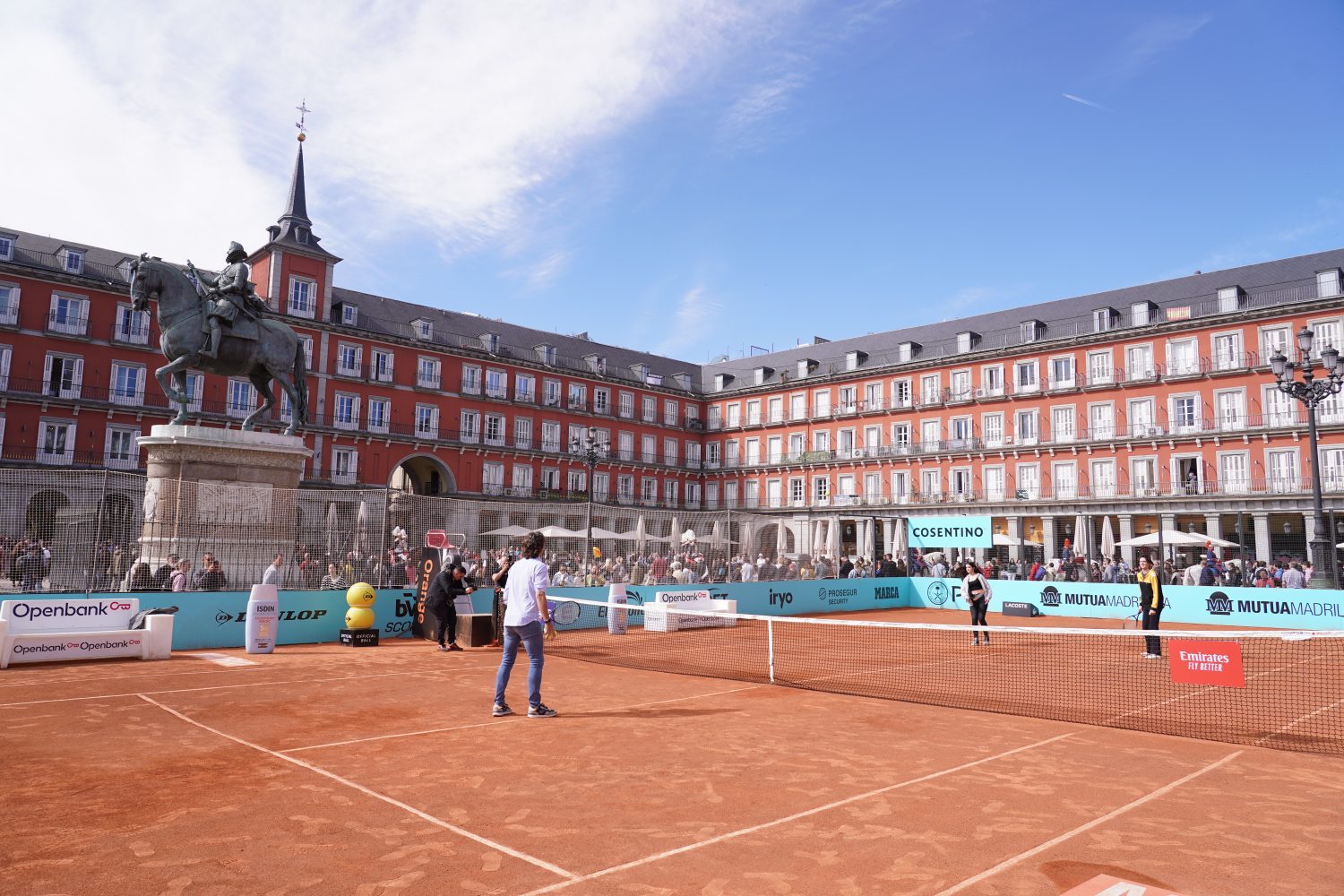 El Mutua Madrid Open de Tenis ha llegado a la Plaza Mayor