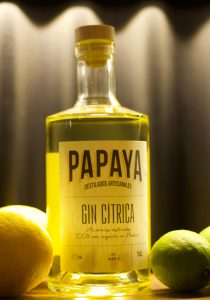 Papaya Destilados Artesanales 19 Ginebra cítrica del bar PAPAYA