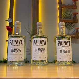 Papaya Destilados Artesanales 23 Botella de Ginebra del bar PAPAYA