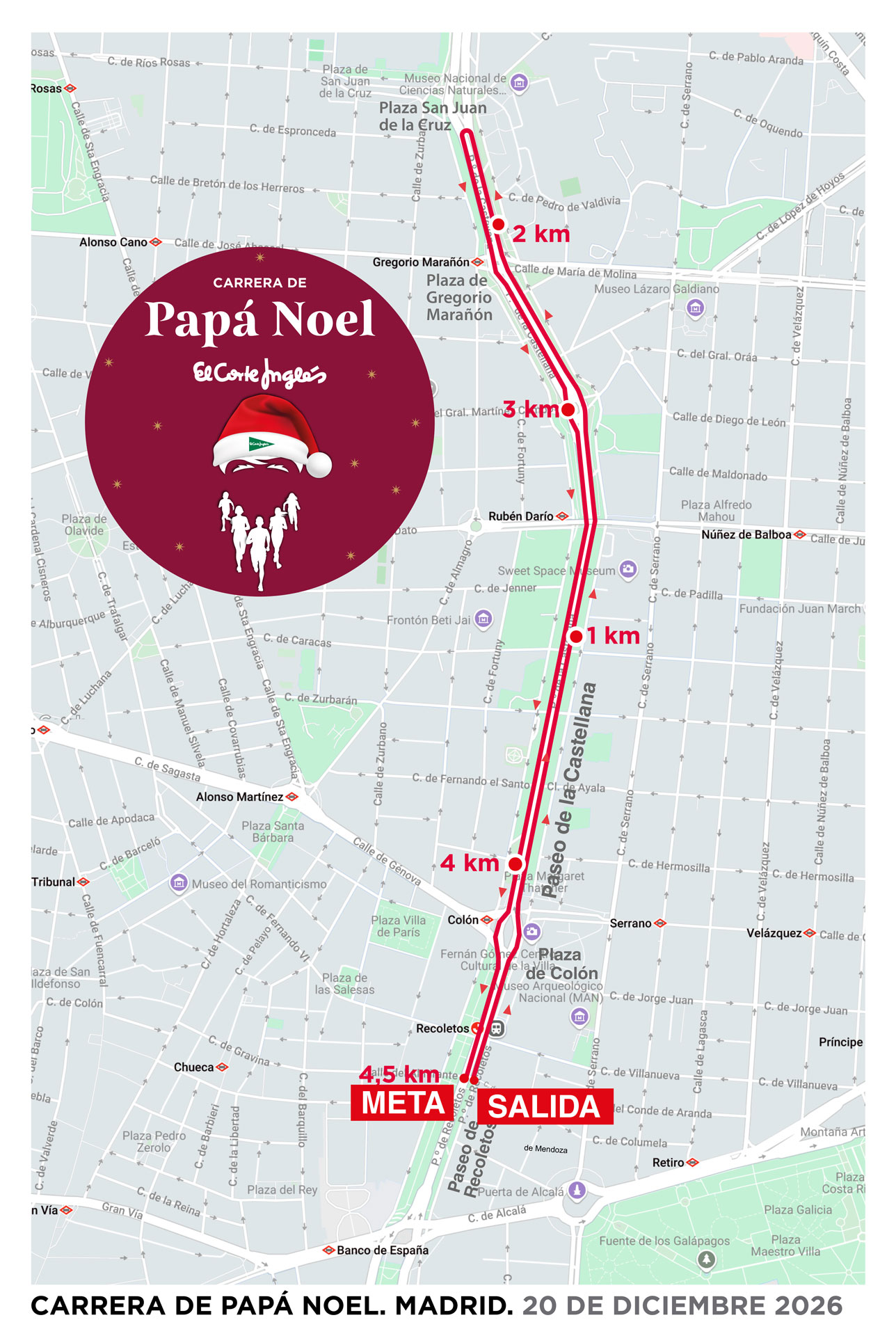 XV Carrera Solidaria de Papá Noel 6 carrera pap'a noel recorrido