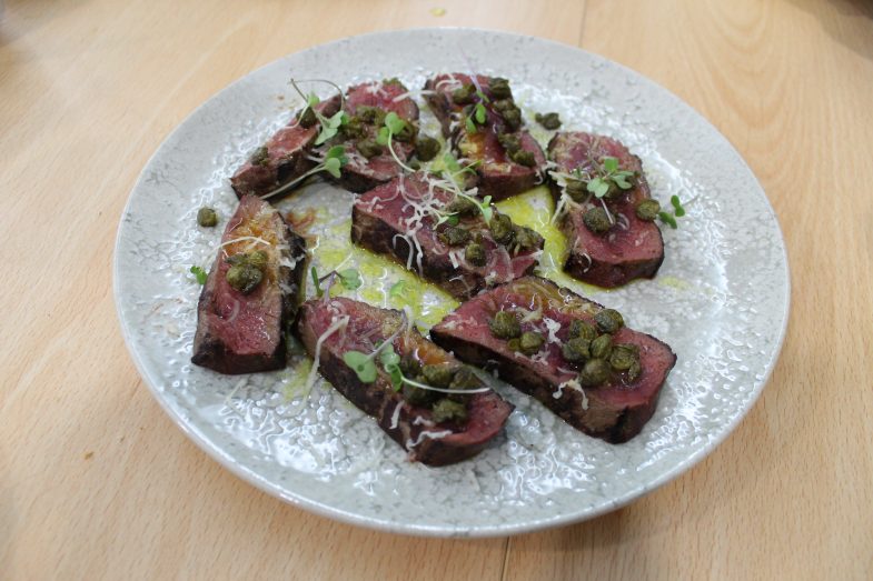 Restaurante El Sotanillo 23 tataki de cierva, el sotanillo peguerinos