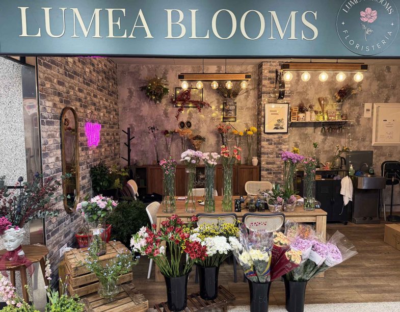Estudio floral Lumea Blooms junto al Retiro, en el Mercado de Ibiza (Madrid)