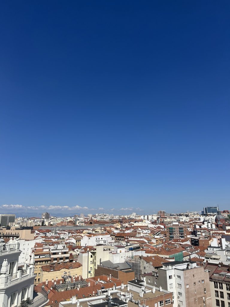 Vistas desde el rooftop del Dear Hotel en Gran Via